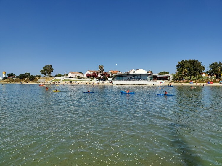 Canoagem na Praia Fluvial do Rosário