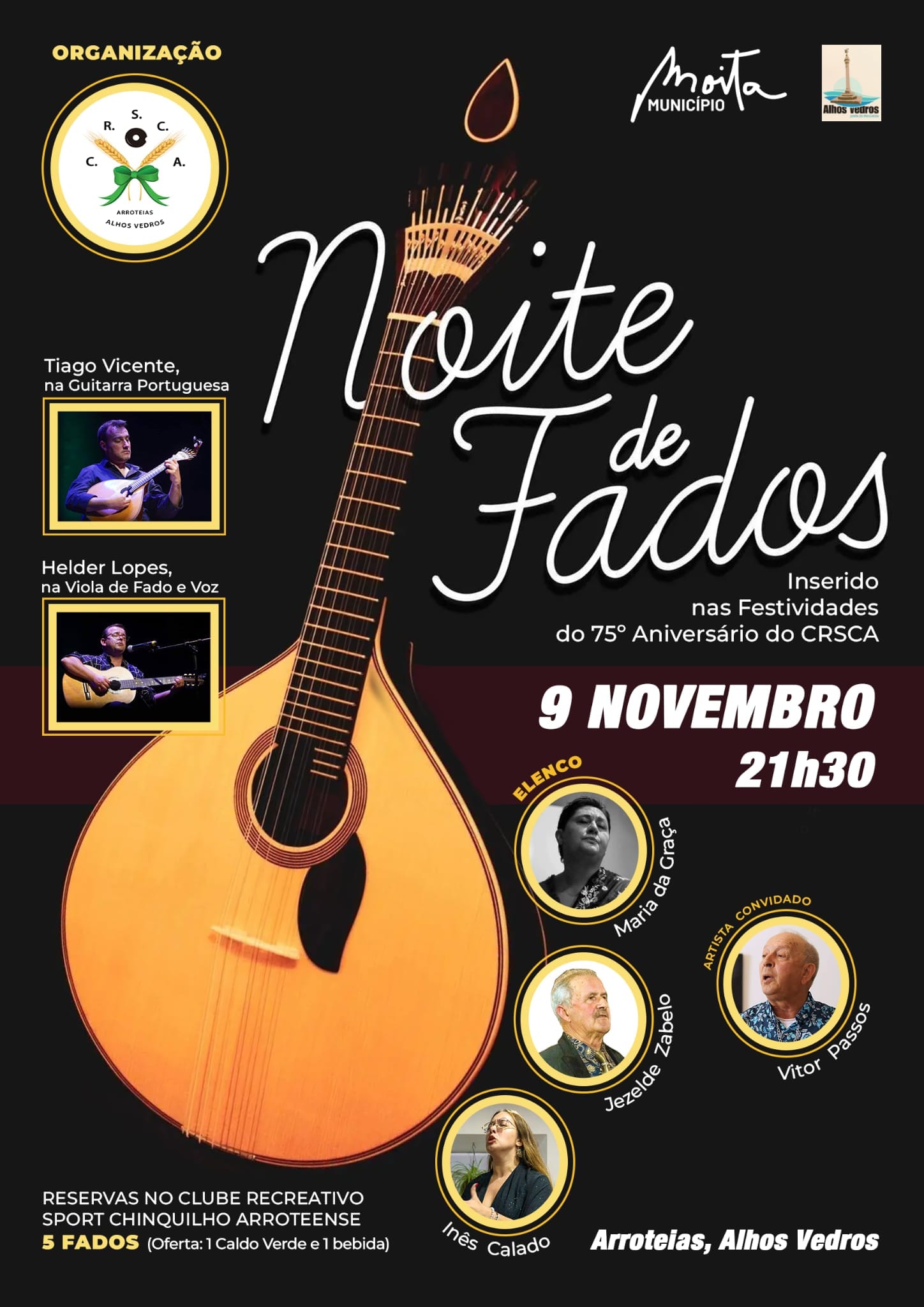 Noite de Fados no Clube das Arroteias