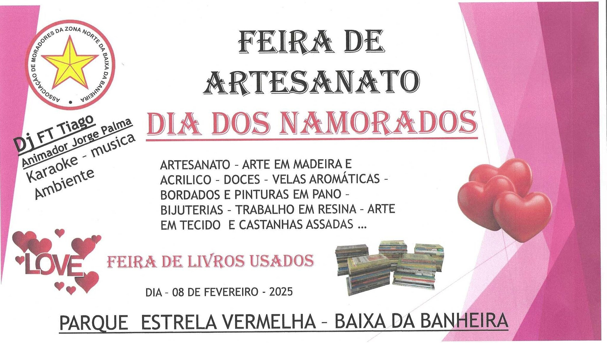 Feira de Artesanato alusiva ao Dia dos Namorados