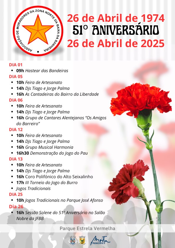 51º Aniversário da Associação de Moradores da Zona Norte da Baixa da Banheira