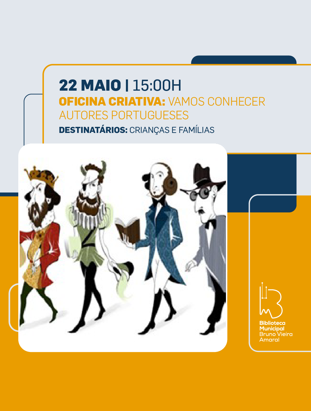 Oficina Criativa: Vamos conhecer os autores portugueses