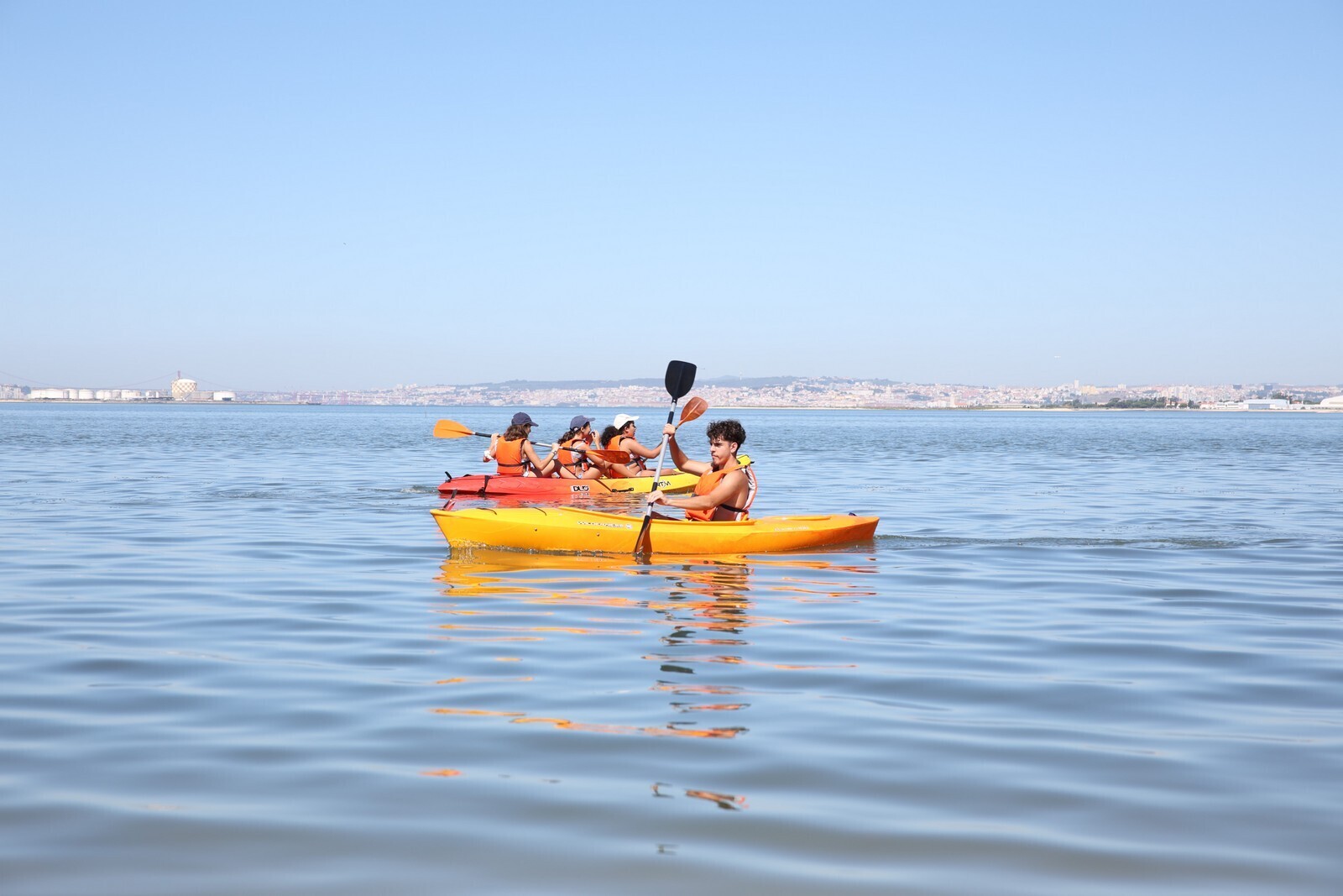 Canoagem na Praia Fluvial do Rosário