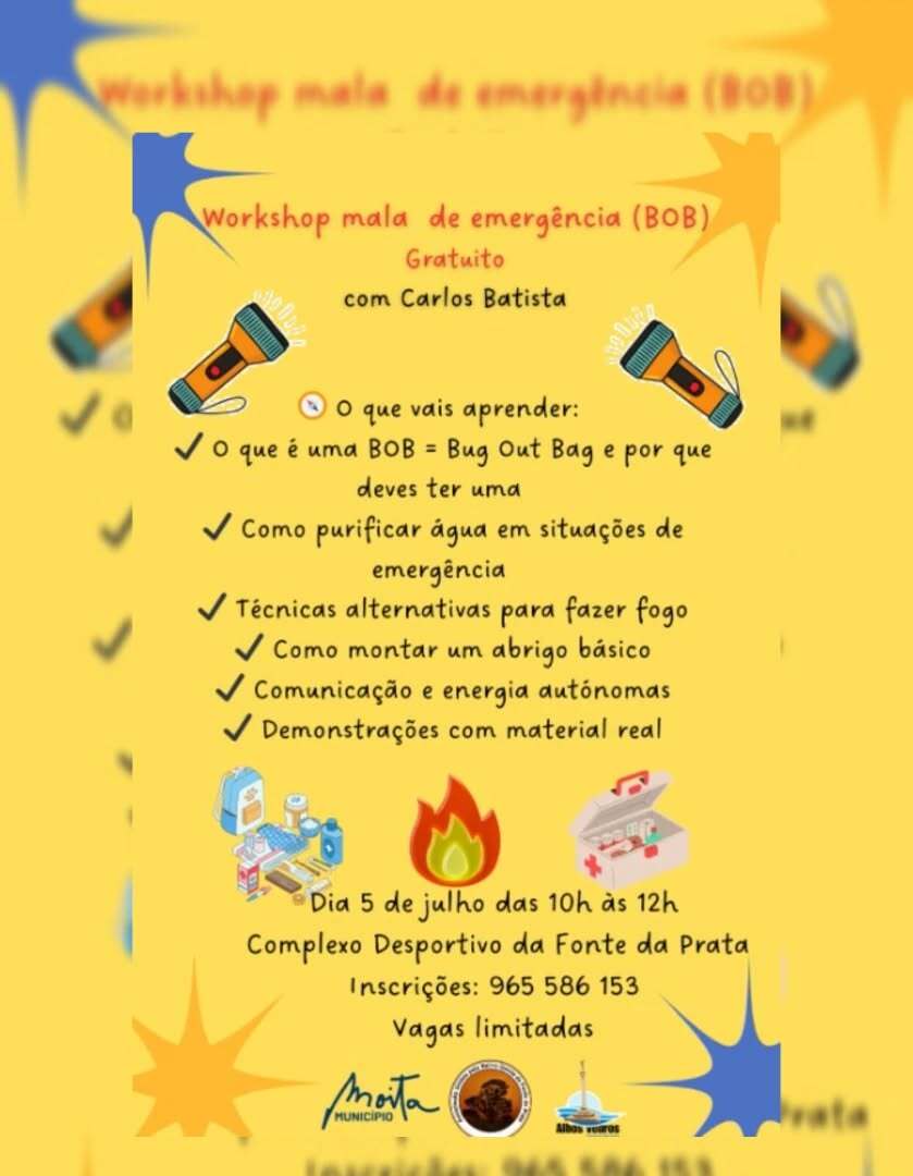 Workshop mala de emergência 