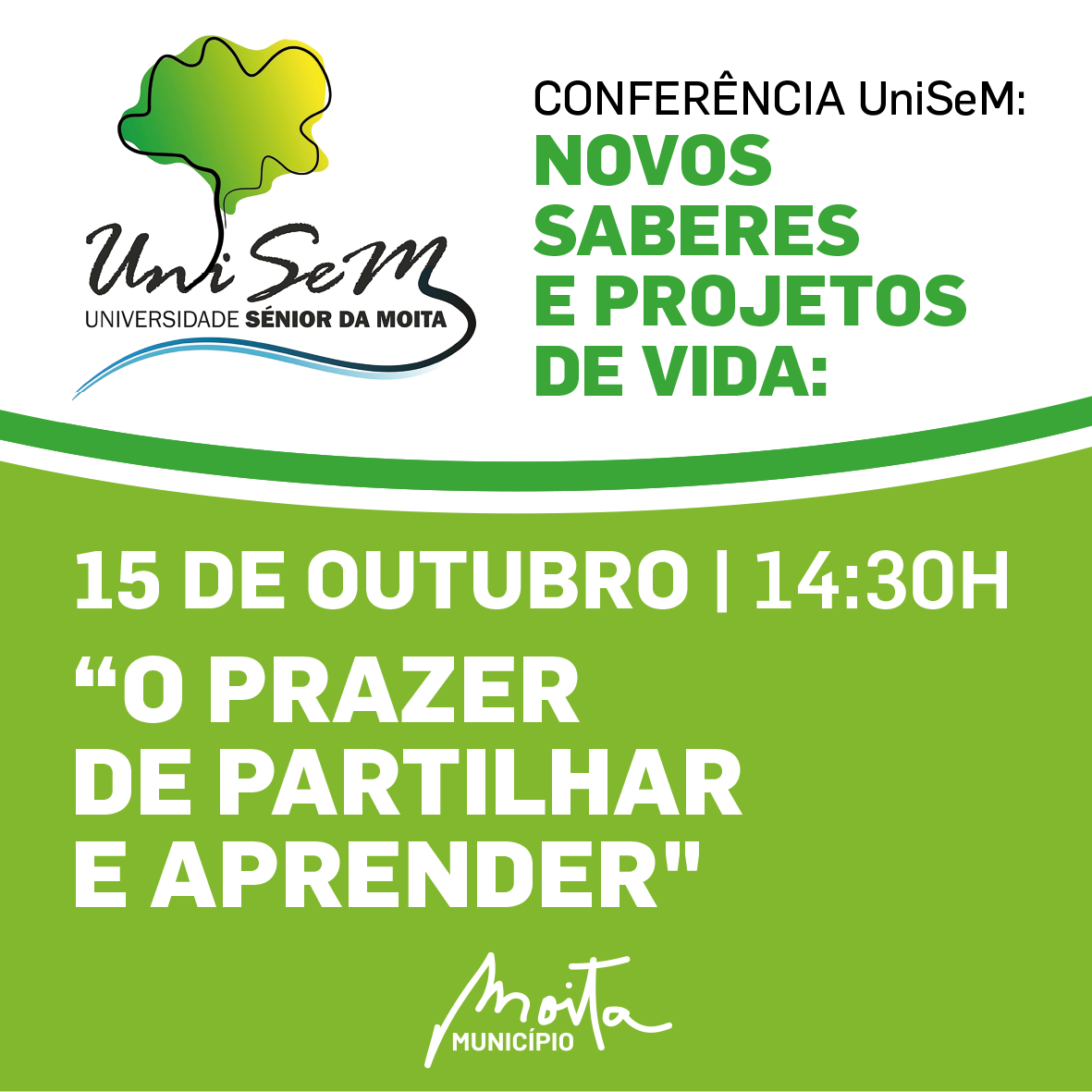 UniSeM realiza conferência Novos Saberes e Projetos de Vida