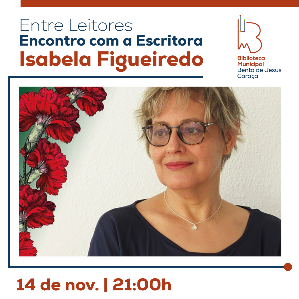 Biblioteca Municipal da Moita recebe encontro com Isabela Figueiredo