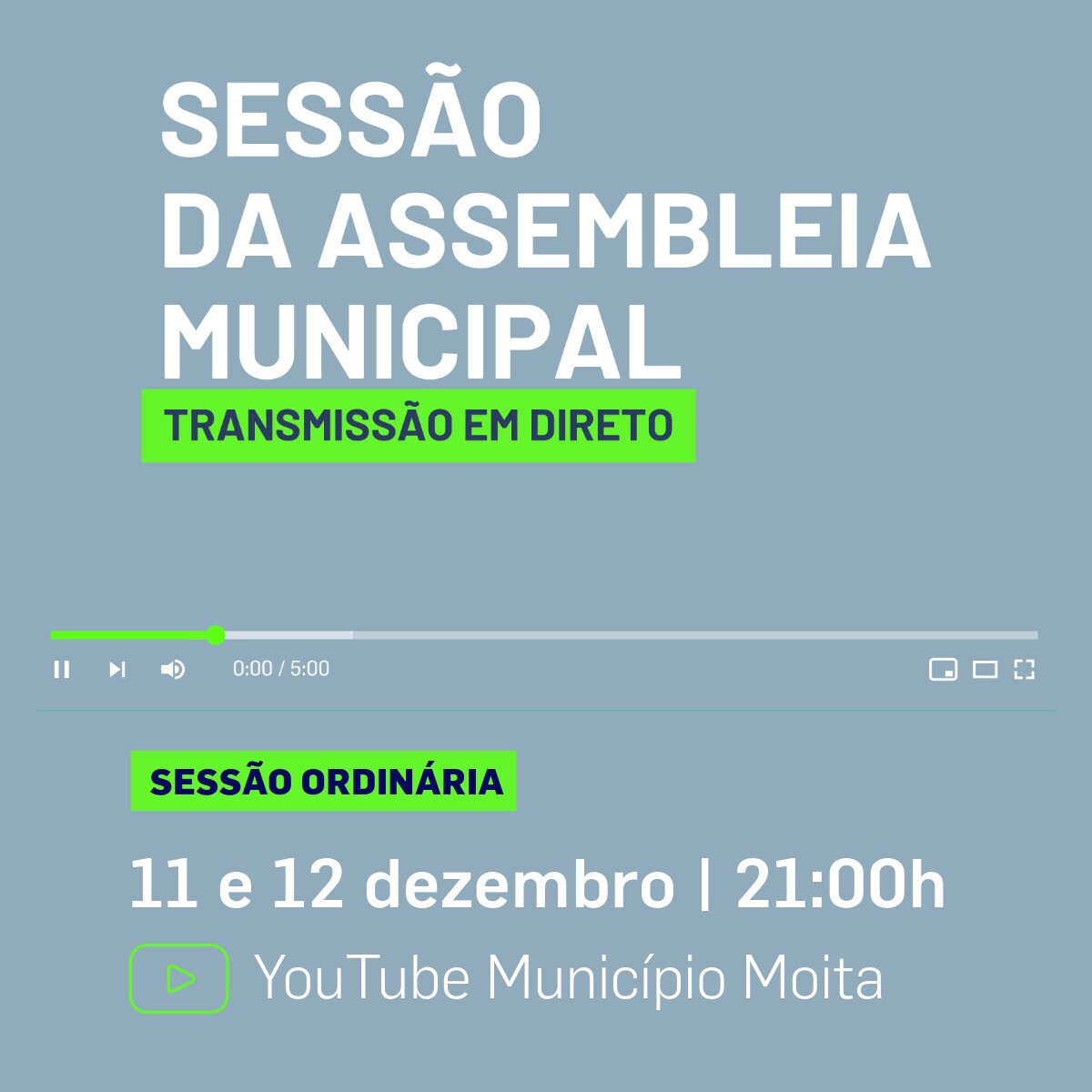 Assista aqui à Sessão da Assembleia Municipal da Moita