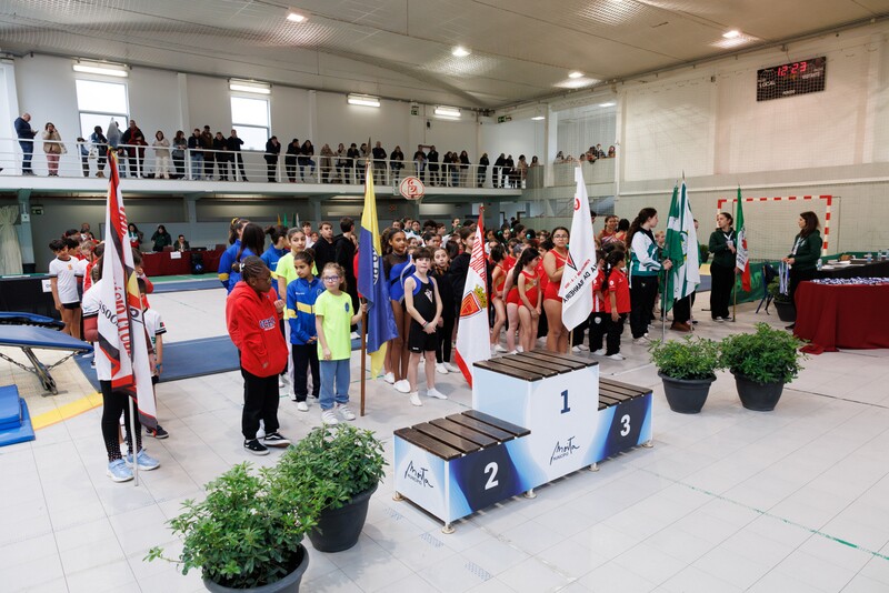 Duplo-Mini-Trampolim e Tumbling em destaque