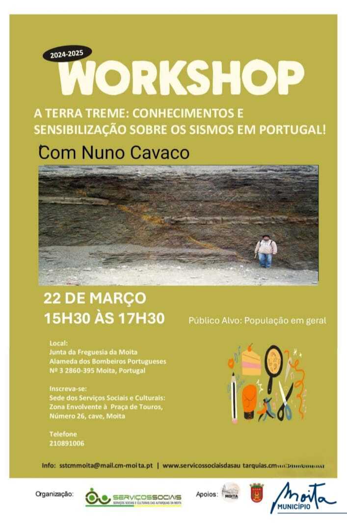 Workshop "A TERRA TREME" JUNTE-SE A NÓS E VENHA PERCEBER PORQUÊ