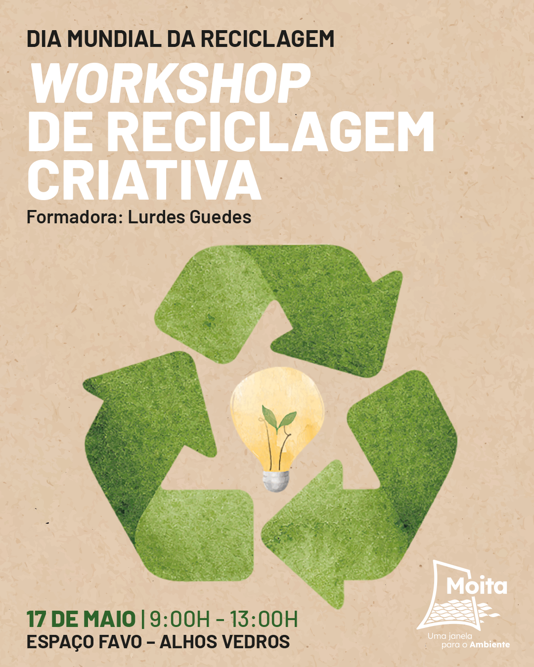 No Dia Mundial da Reciclagem participe no Workshop de Reciclagem Criativa