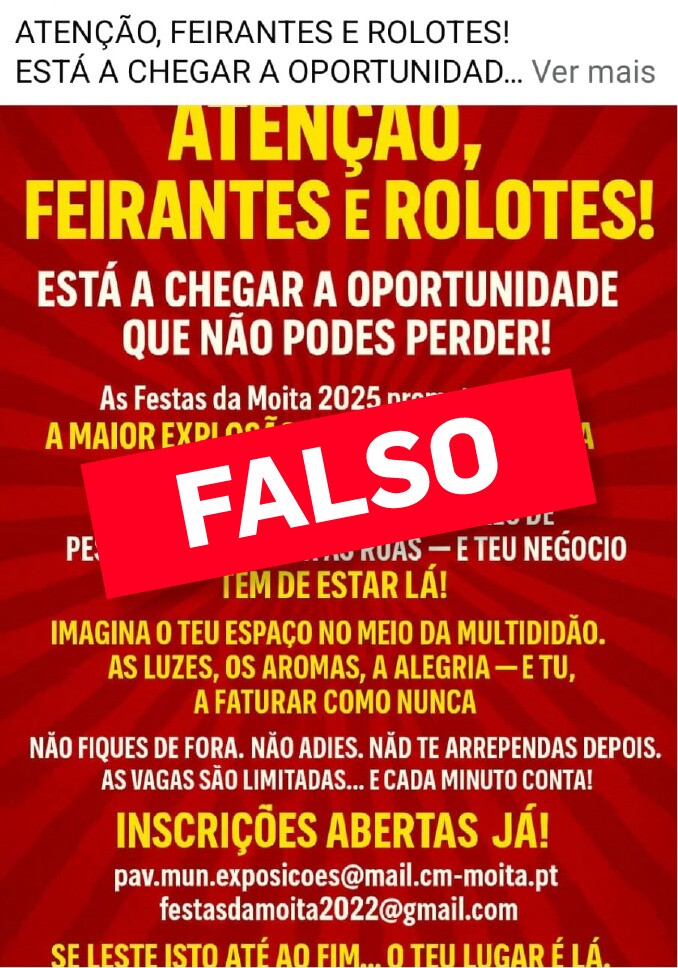 ATENÇÃO | INFORMAÇÕES FALSAS