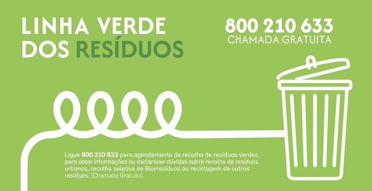 Sabia que pode agendar a recolha de resíduos verdes à sua porta?