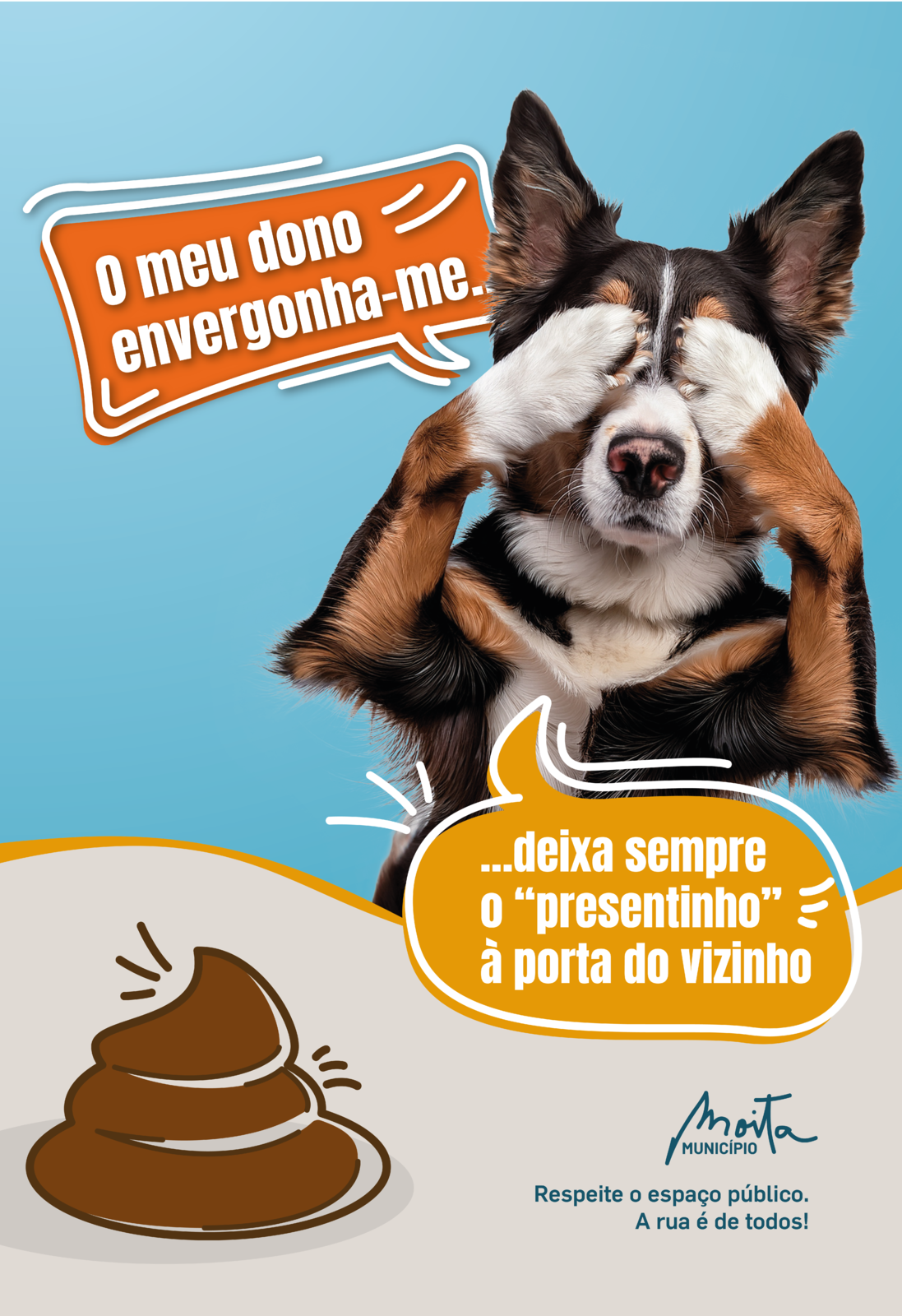 Apanhe os dejetos do seu cão!