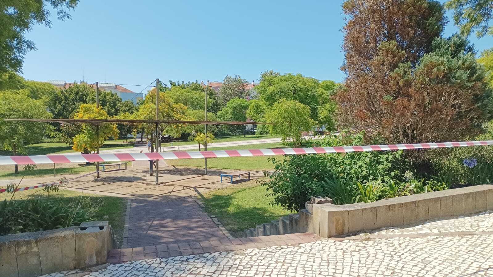 Vandalismo no Parque José Afonso