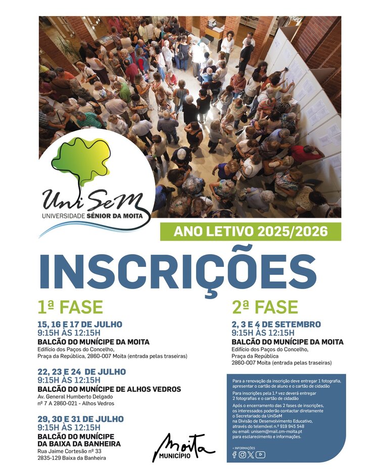 Datas e Locais das Inscri&ccedil;&otilde;es UniSeM