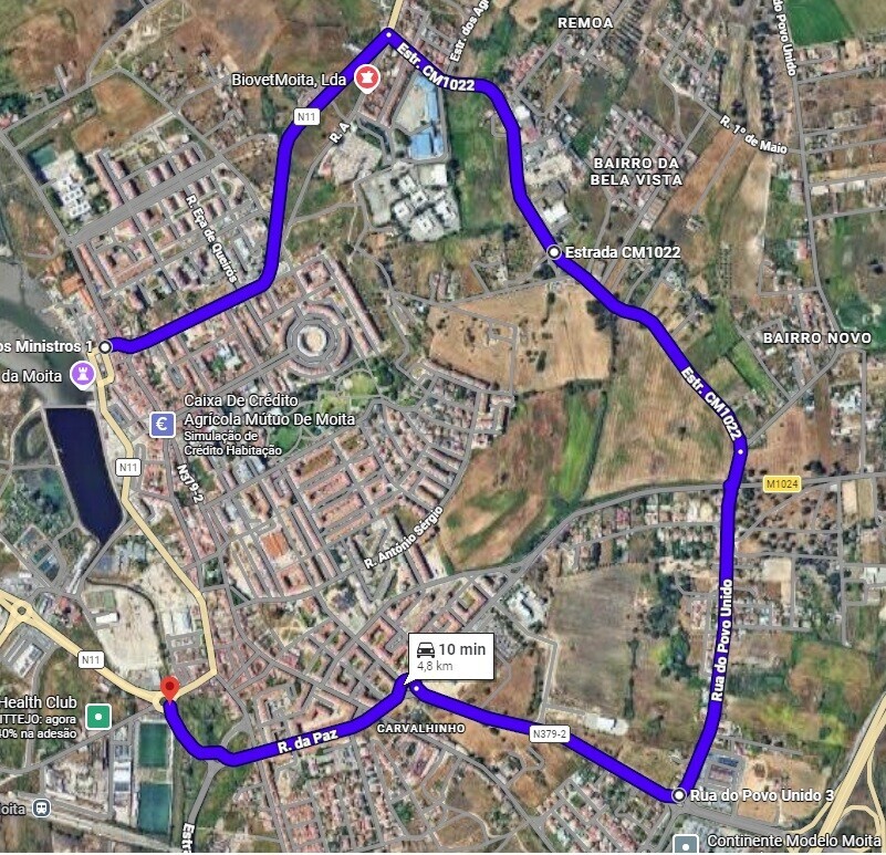 2104 - Percurso alternavativo