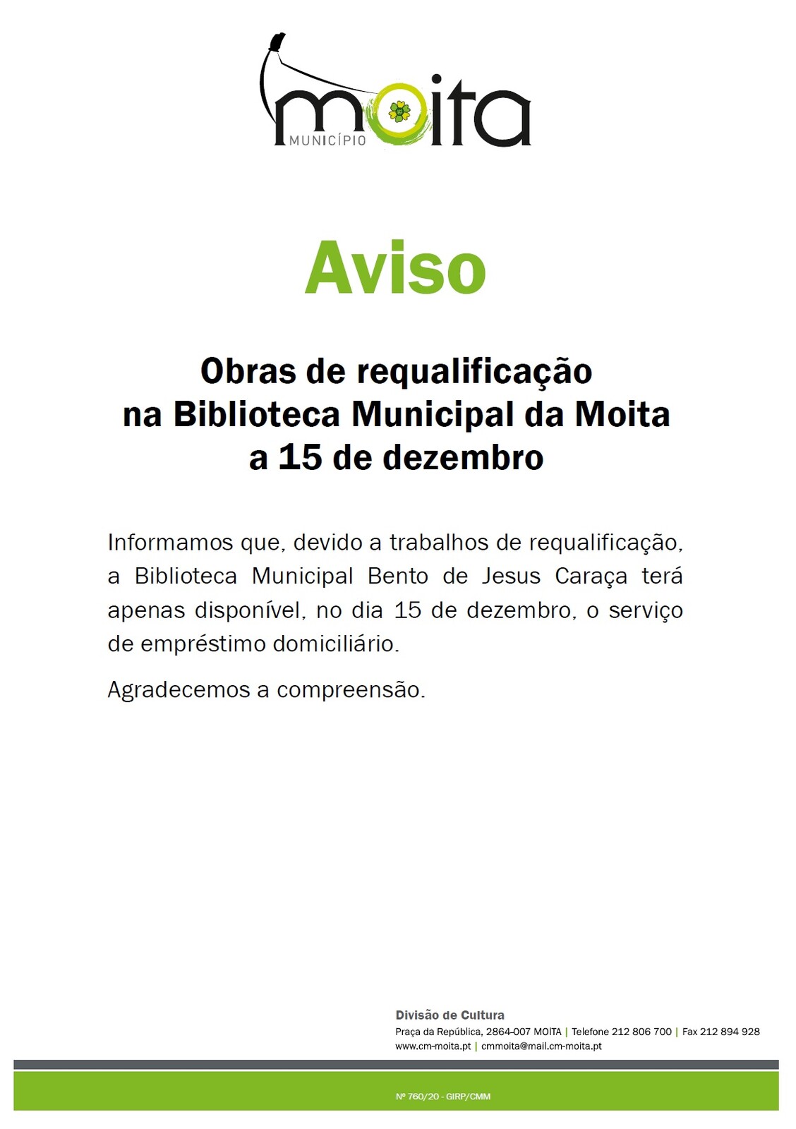 obras biblioteca 15 dezembro