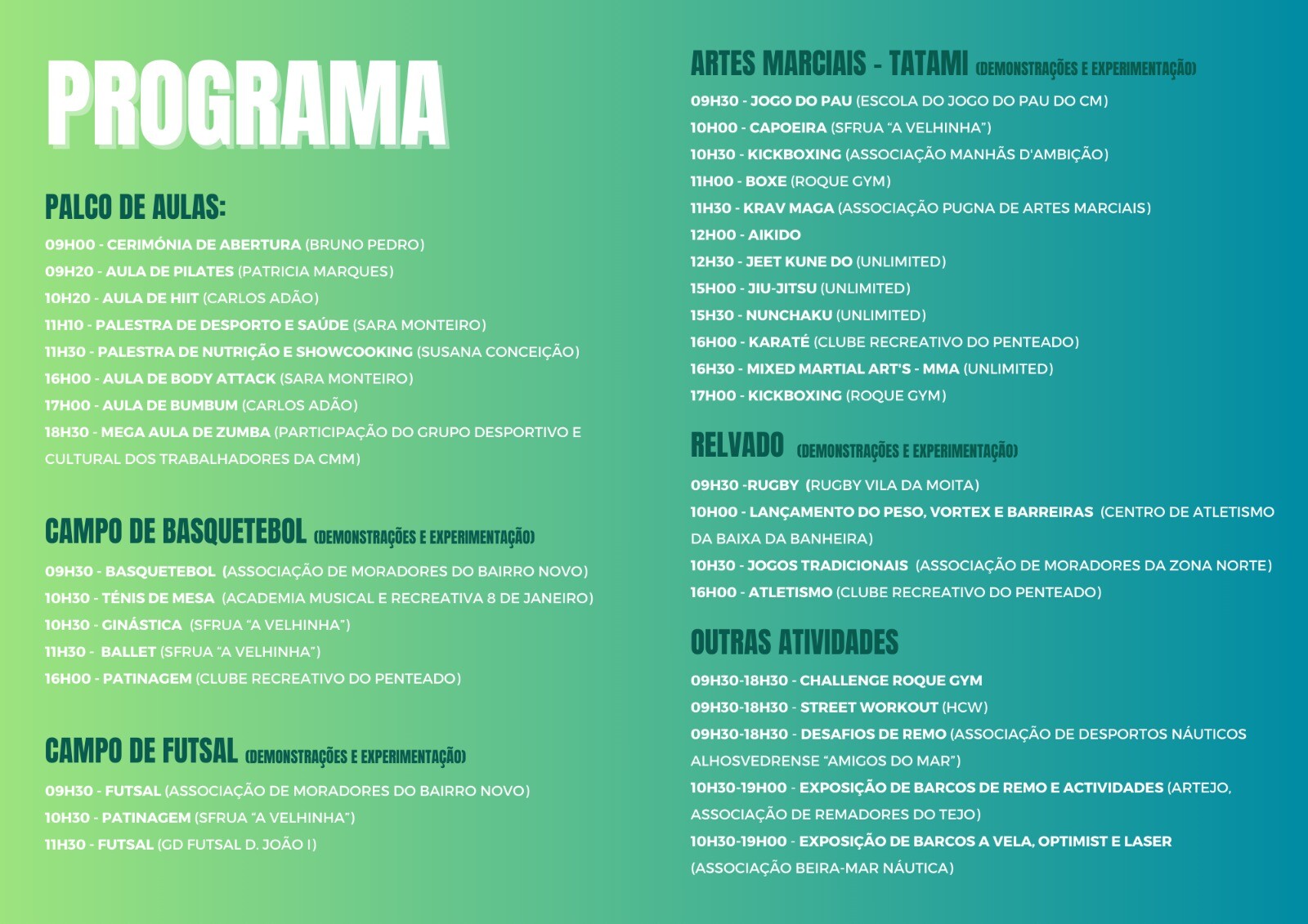 Programa Feira Desporto