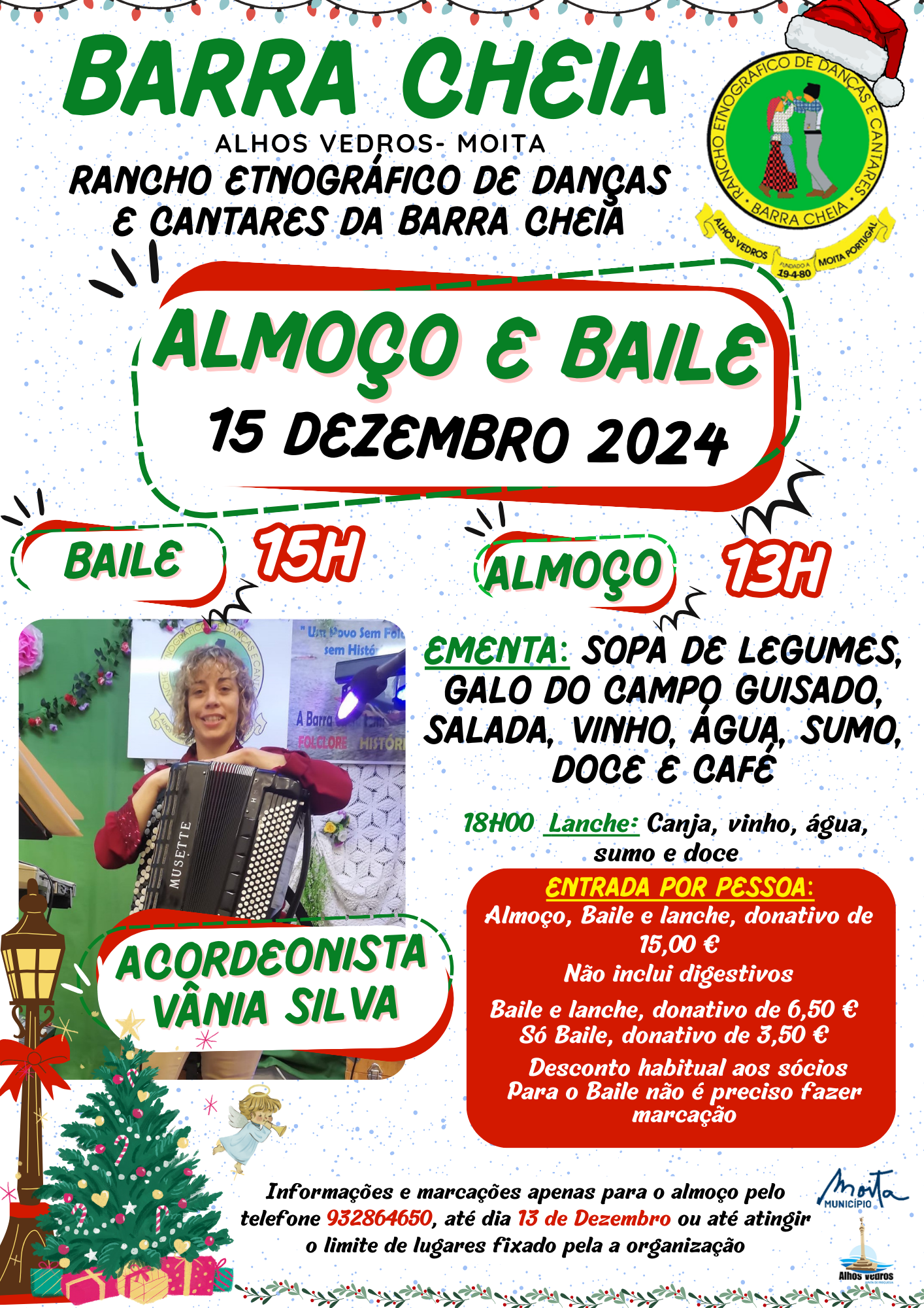 Cartaz Almo&ccedil;o e Baile 15 Dezembro 2024